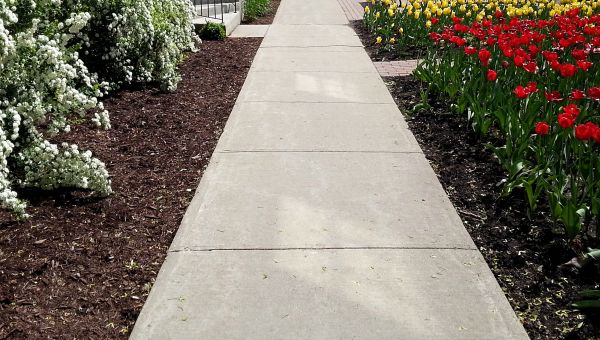 Cement Sidewalk Installation in Fairhope