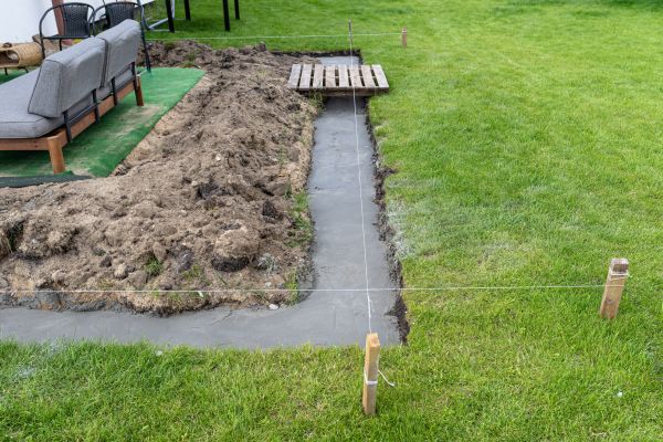 Cement Footer Installation in Fairhope